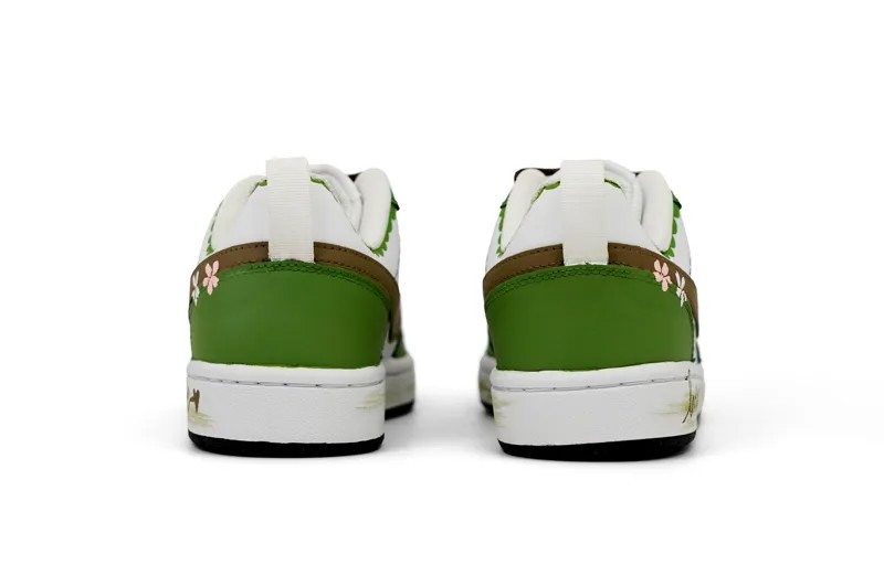 Кроссовки Nike Court Borough Skateboarding Shoes Women's Low-top Green, Brown, зеленый