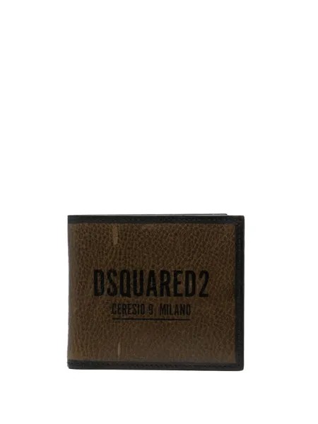 Dsquared2 кошелек с эффектом потертости и логотипом