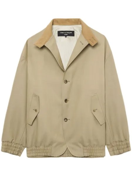 Comme des Garçons Homme куртка Harrington с воротником-стойкой, нейтральный цвет
