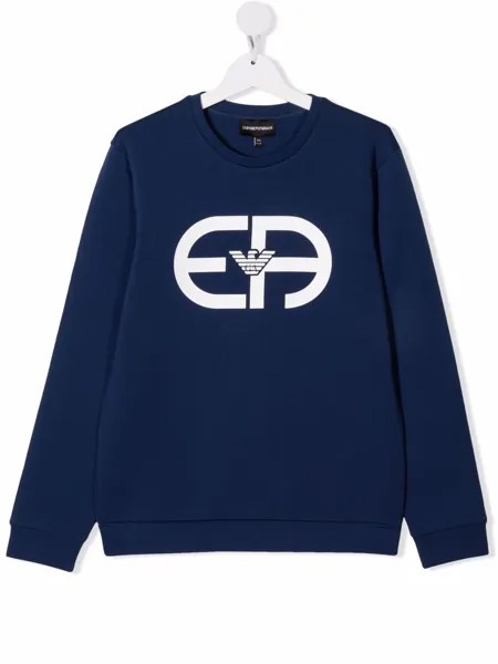 Emporio Armani Kids толстовка с логотипом