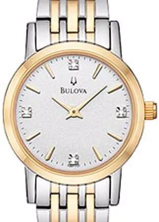 Японские наручные  женские часы Bulova 98P115. Коллекция Diamonds