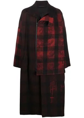 Yohji Yamamoto пальто оверсайз асимметричного кроя