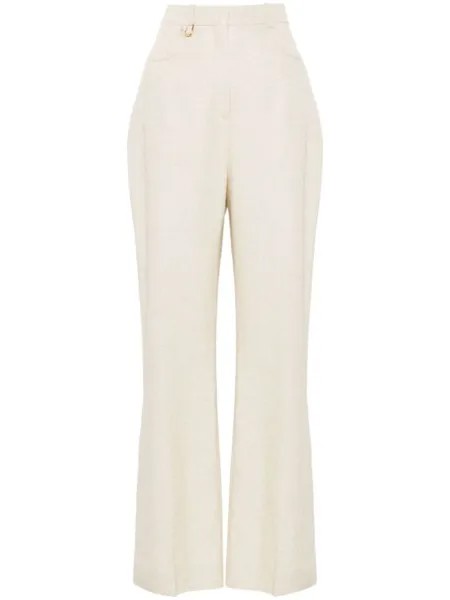 Jacquemus расклешенные брюки Le Pantalon Sauge, нейтральный цвет