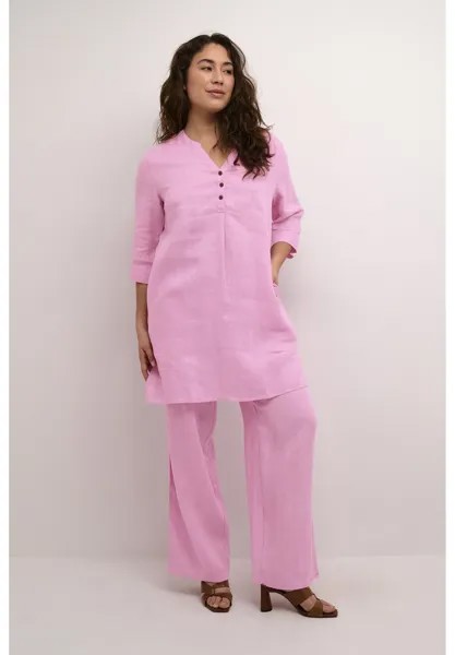 Повседневное платье Bellis Caftan Short Mollie Fit Cream, розовый цветок