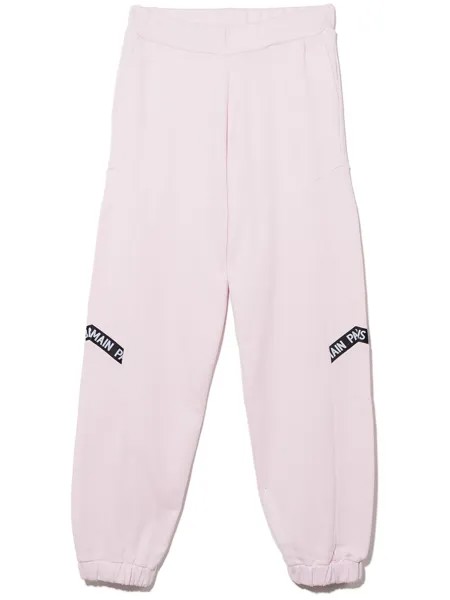 Balmain Kids зауженные спортивные брюки с логотипом
