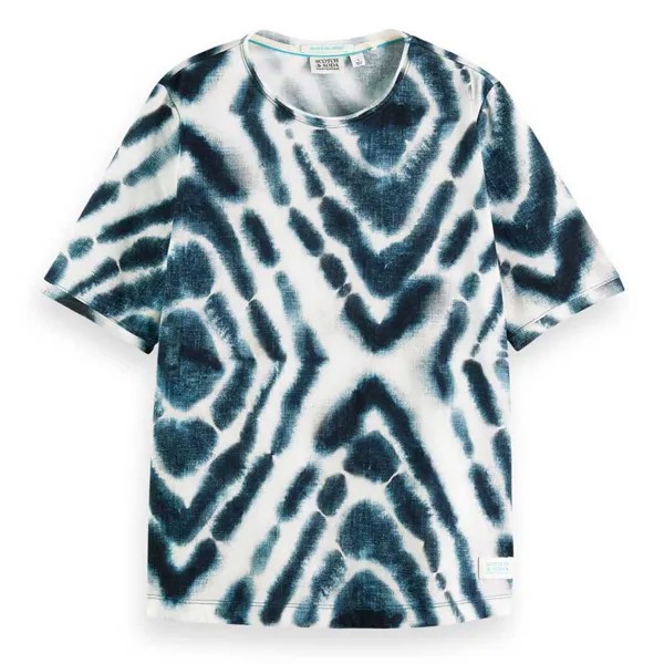 Футболка Scotch & Soda Batik Print Relaxed Fit, разноцветный
