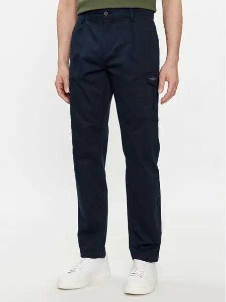 Тканевые брюки узкого кроя Aeronautica Militare, синий
