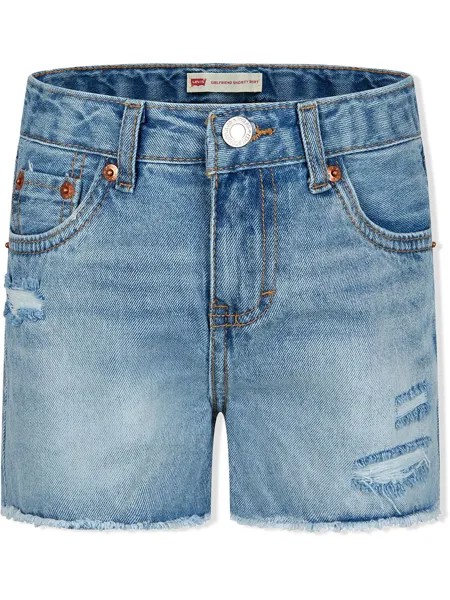 Levi's Kids джинсовые шорты с эффектом потертости