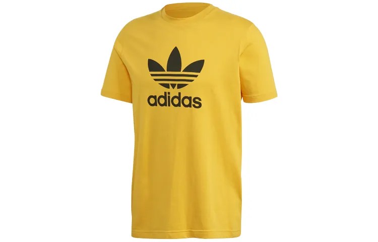 Футболка с трилистником мужская золотая Adidas Originals, цвет Gold