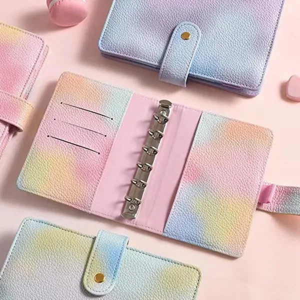 Практичный 6 кольцо Binder Планировщик Крышка ноутбука A6 / A7 Многоразовый свободный лист Журнал Блокнот Крышка водонепроницаемый для девочек