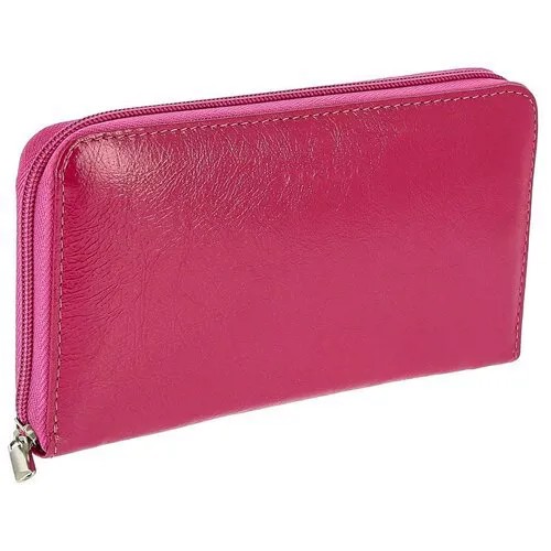 Женское кожаное портмоне-клатч Versado VD036 pink