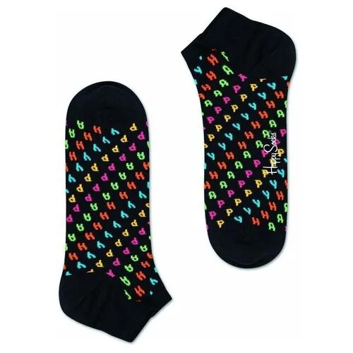 Носки Happy Socks, 2 пары, 2 уп., размер 25, черный
