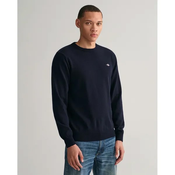 Свитер Gant Superfine Lambswool Crew Neck, синий