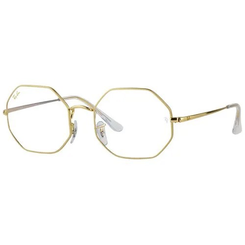 Солнцезащитные очки Ray-Ban, квадратные, оправа: металл, устойчивые к появлению царапин, с защитой от УФ, золотой