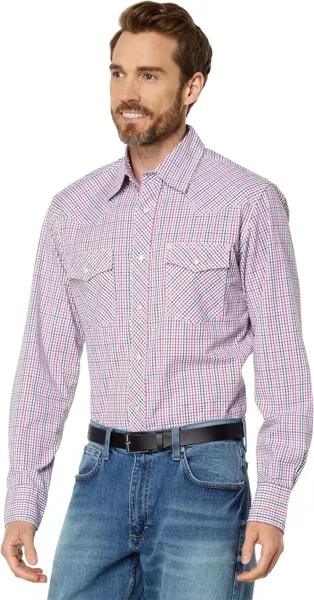 Рубашка Wrangler 20X Advanced Comfort Long Sleeve Snap, розовый