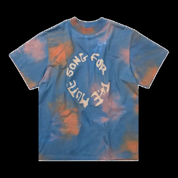 Футболка Song For The Mute Song for the Mute Mock Neck Oversized 'Blue/Orange', синий