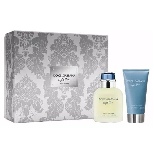 Dolce & Gabbana Подарочный набор LIGHT BLUE POUR HOMME (туалетная вода 75 мл + бальзам п/бритья 50 мл)Дольче габбана/Парфюмерный набор для мужчин/Подарочный набор