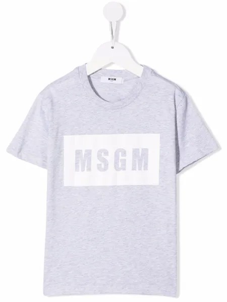 MSGM Kids футболка с логотипом
