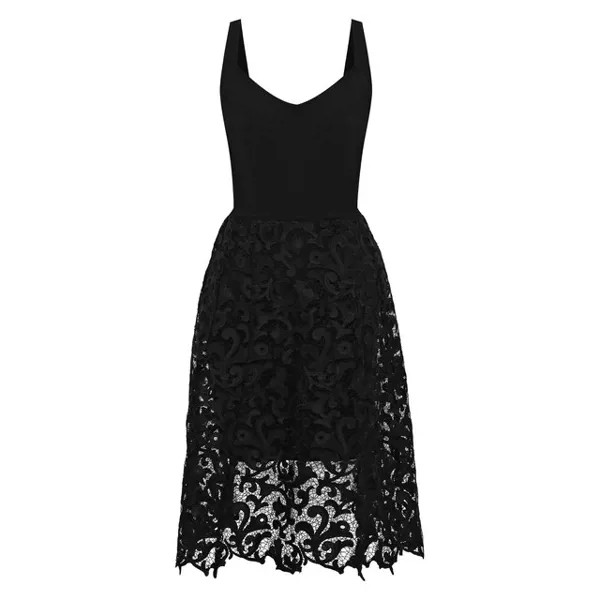 Платье из вискозы Oscar de la Renta