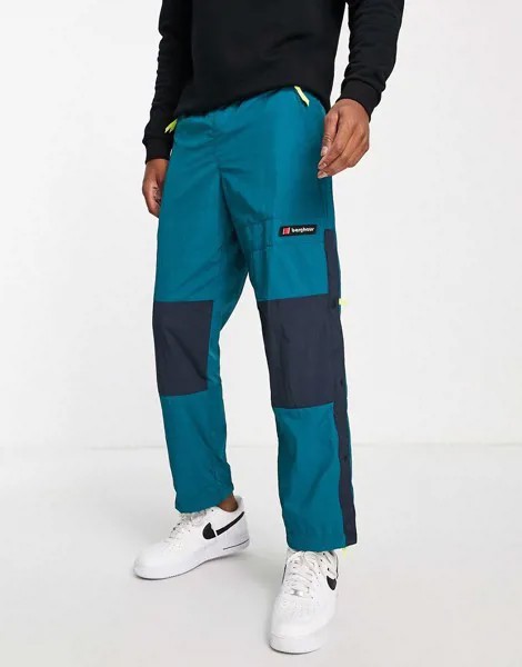 Зеленые ветрозащитные брюки от комплекта Berghaus-Зеленый цвет