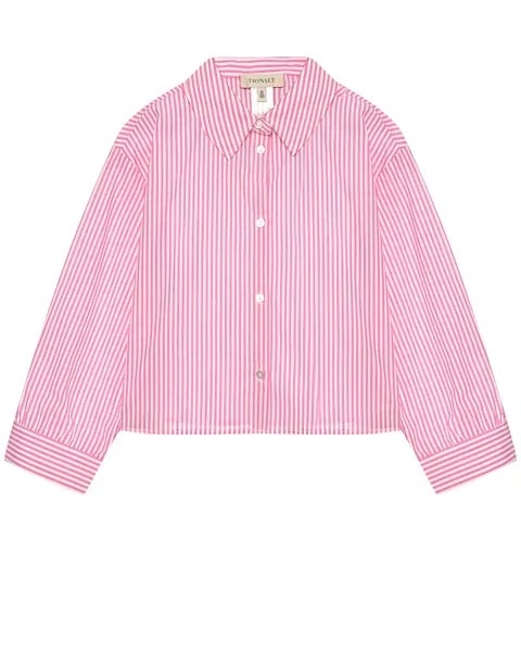 Рубашка в розовую полоску TWINSET