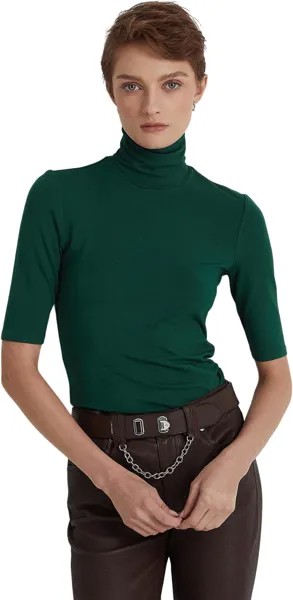 Водолазка из эластичного джерси LAUREN Ralph Lauren, цвет Hunt Club Green