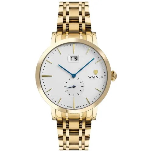 Наручные часы WAINER Classic, золотой, белый
