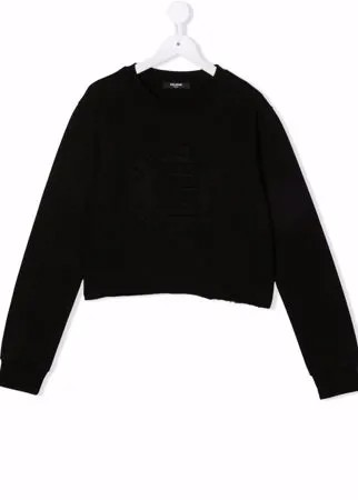 Balmain Kids укороченная толстовка