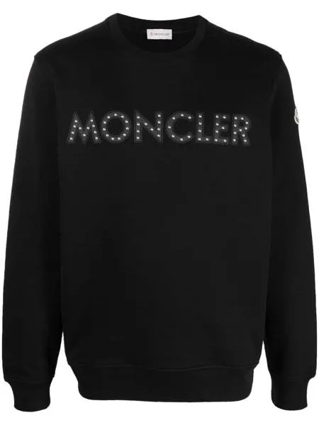 Moncler толстовка с нашивкой-логотипом