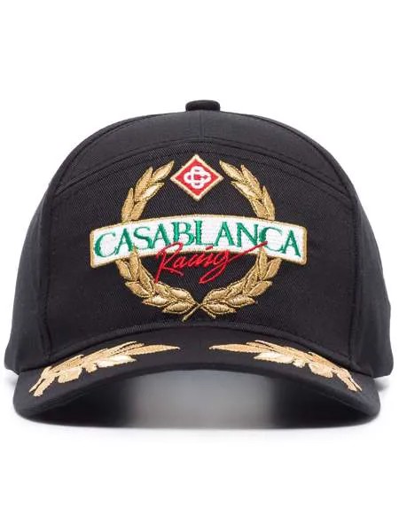 Casablanca бейсболка Racing с вышитым логотипом