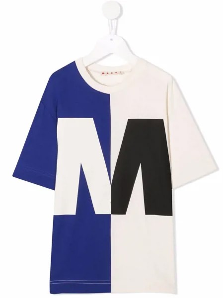 Marni Kids футболка в стиле колор-блок