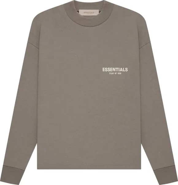 Лонгслив Fear of God Essentials Essentials Long-Sleeve Tee 'Desert Taupe', серый