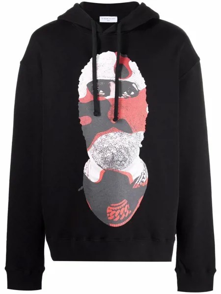 Ih Nom Uh Nit mask-print hoodie