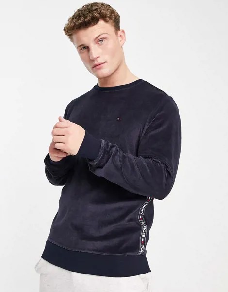 Темно-синий лонгслив для дома Tommy Hilfiger