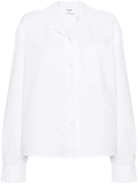 Filippa K рубашка с распашным воротником, белый
