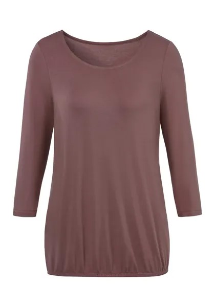Рубашка Vivance с рукавом 3/4 и эластичным низом, лиловый