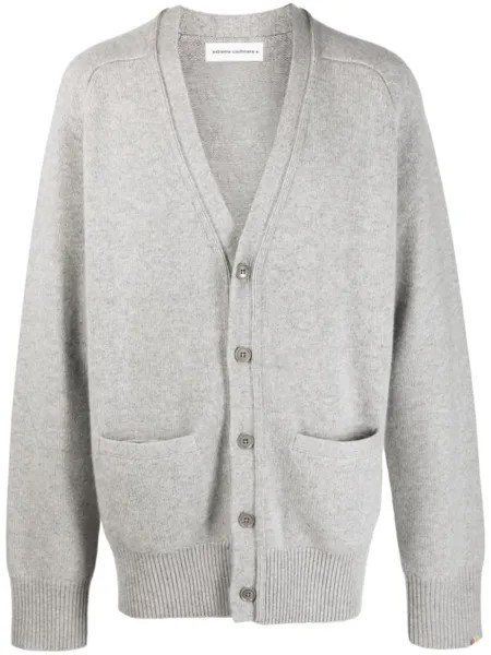 Extreme cashmere кашемировый кардиган с V-образным вырезом, серый