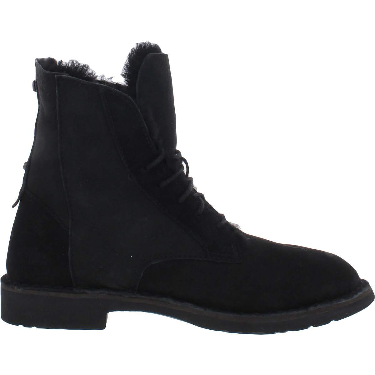 Женские замшевые зимние ботинки Quincy со складками UGG, черный