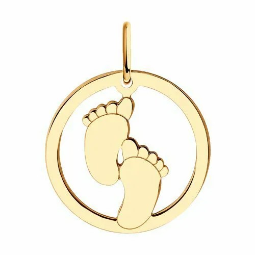Подвеска GOLD CENTER, красное золото, 585 проба