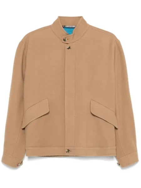 Paul Smith шерстяная куртка-бомбер, коричневый