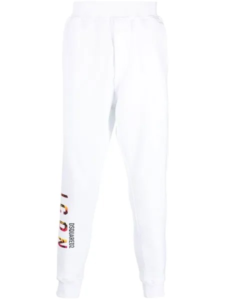 Dsquared2 спортивные брюки Icon с логотипом, белый