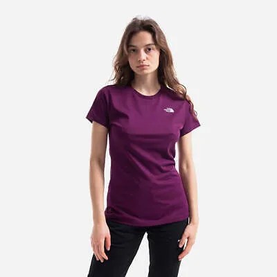 Женская футболка The North Face Simple SS Lifestyle, фиолетовая повседневная спортивная футболка