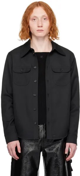 Черная рубашка в стиле вестерн Courreges