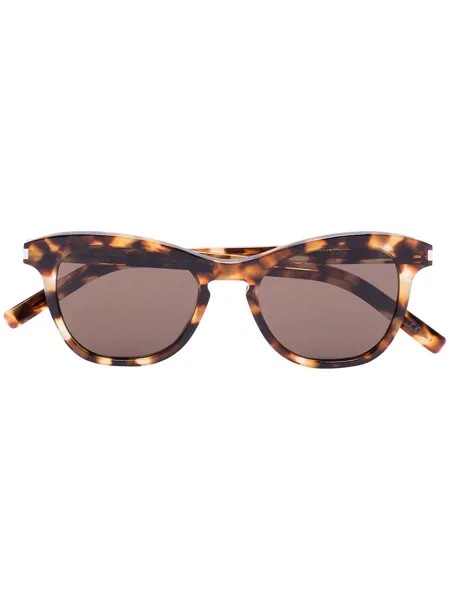 Saint Laurent Eyewear солнцезащитные очки Havana черепаховой расцветки
