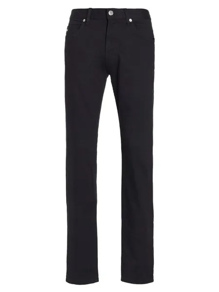 Эластичные брюки с пятью карманами Emporio Armani, черный