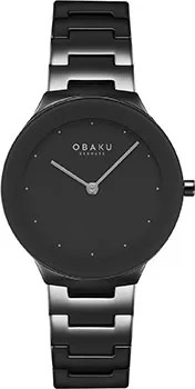 Fashion наручные  женские часы Obaku V290LXBBSB. Коллекция Ultra Slim
