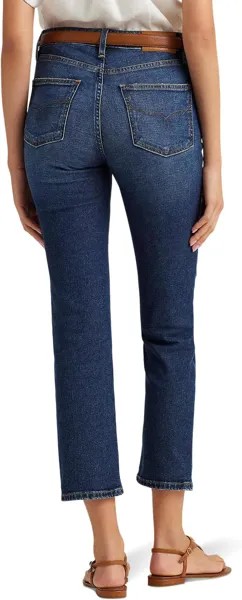Джинсы LAUREN Ralph Lauren High-Rise Straight Ankle Jeans in Atlas Wash, цвет Atlas Wash