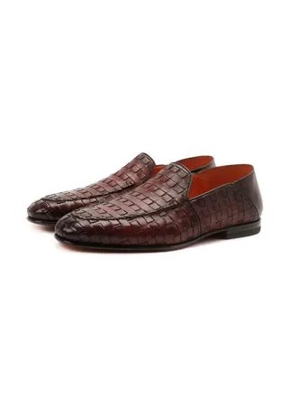 Кожаные лоферы Santoni