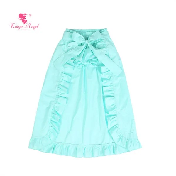 Kaia Angel/u-образная юбка для девочек, детская Однотонная юбка с бантом и шорты одного цвета для детей