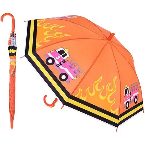 Зонт-трость Oubaoloon, оранжевый, черный